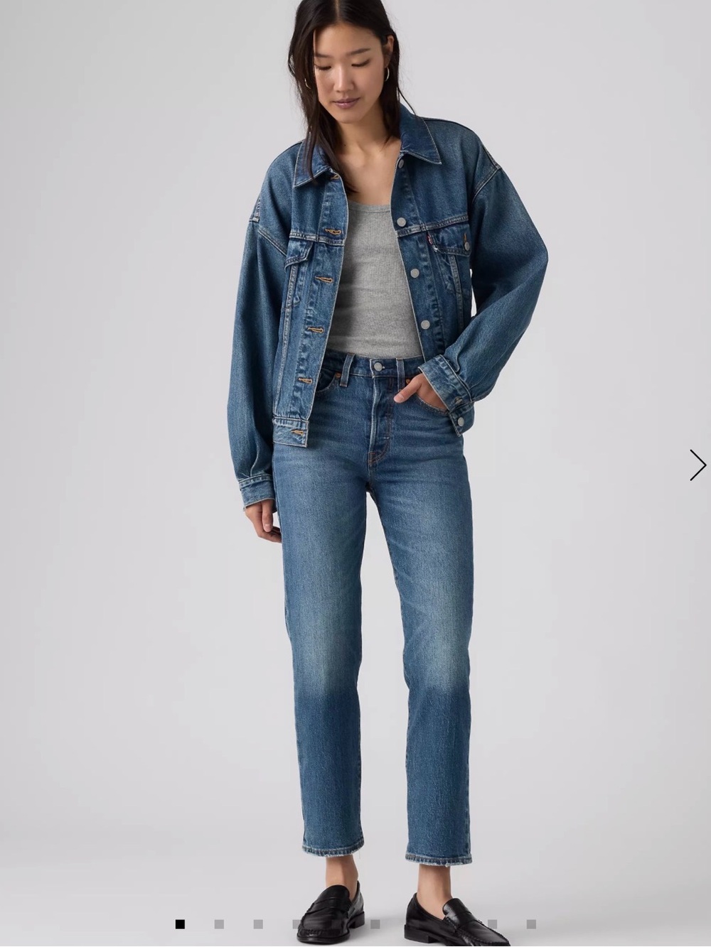Leviโs Wedgie Straight Ankle Jeans